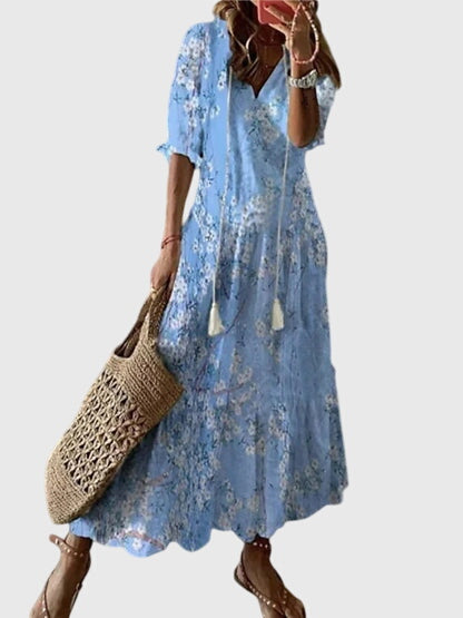 Amalia | Charmante Dames Boho Vintage Jurk