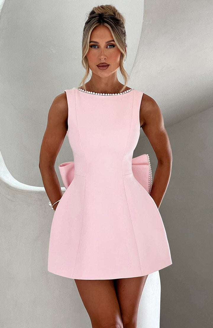 Amandine | Elegante Gestructureerde Mini-jurk voor Bruiloftsgasten