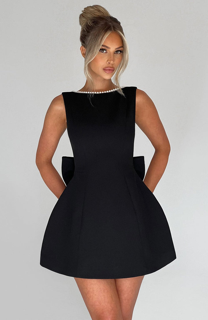 Amandine | Elegante Gestructureerde Mini-jurk voor Bruiloftsgasten