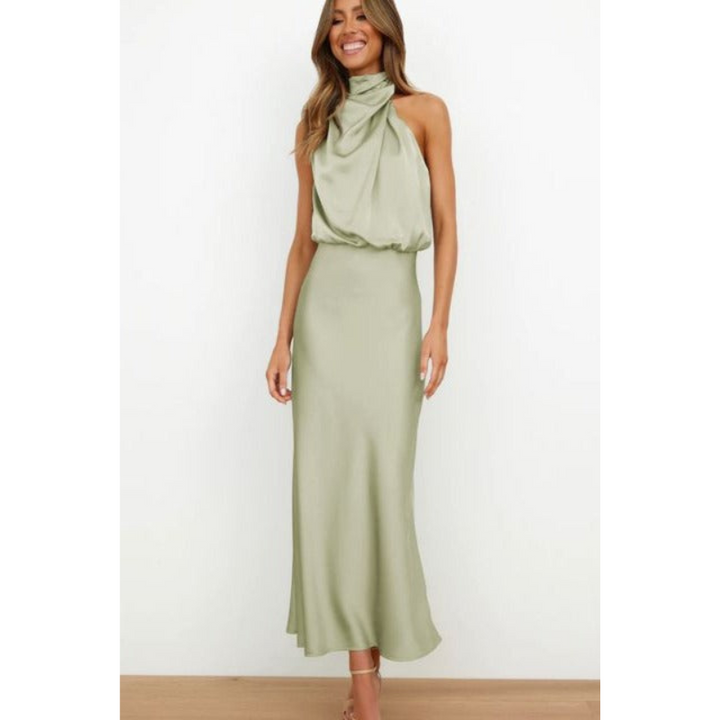 Amara | Stijlvolle Dames Midi Halterjurk