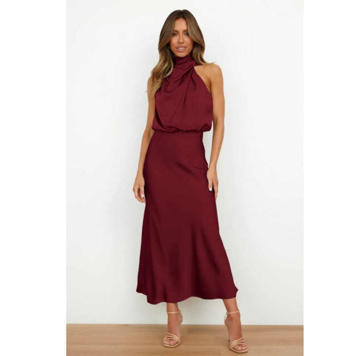 Amara | Stijlvolle Dames Midi Halterjurk