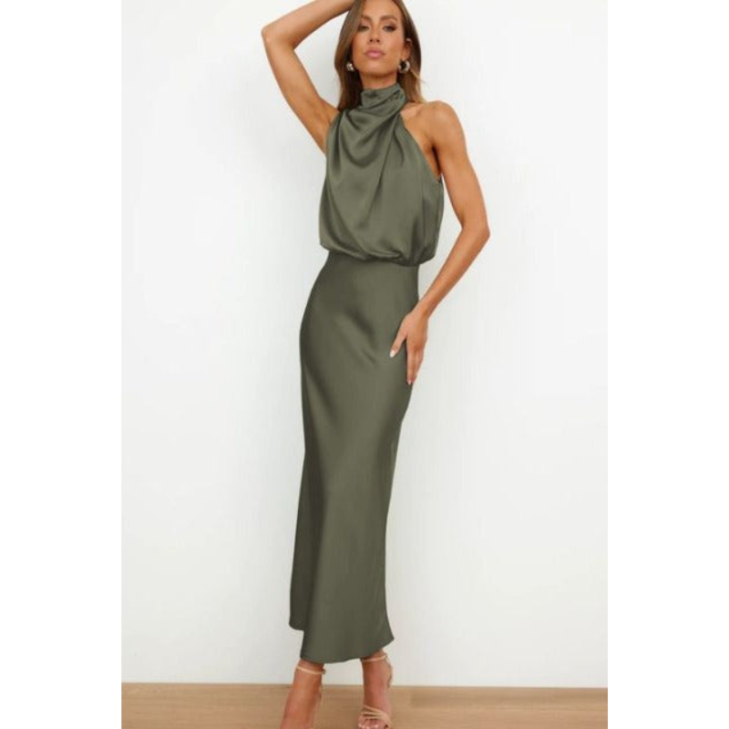 Amara | Stijlvolle Dames Midi Halterjurk