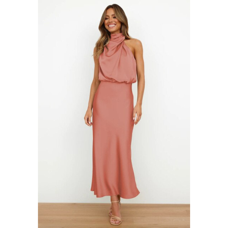 Amara | Stijlvolle Dames Midi Halterjurk