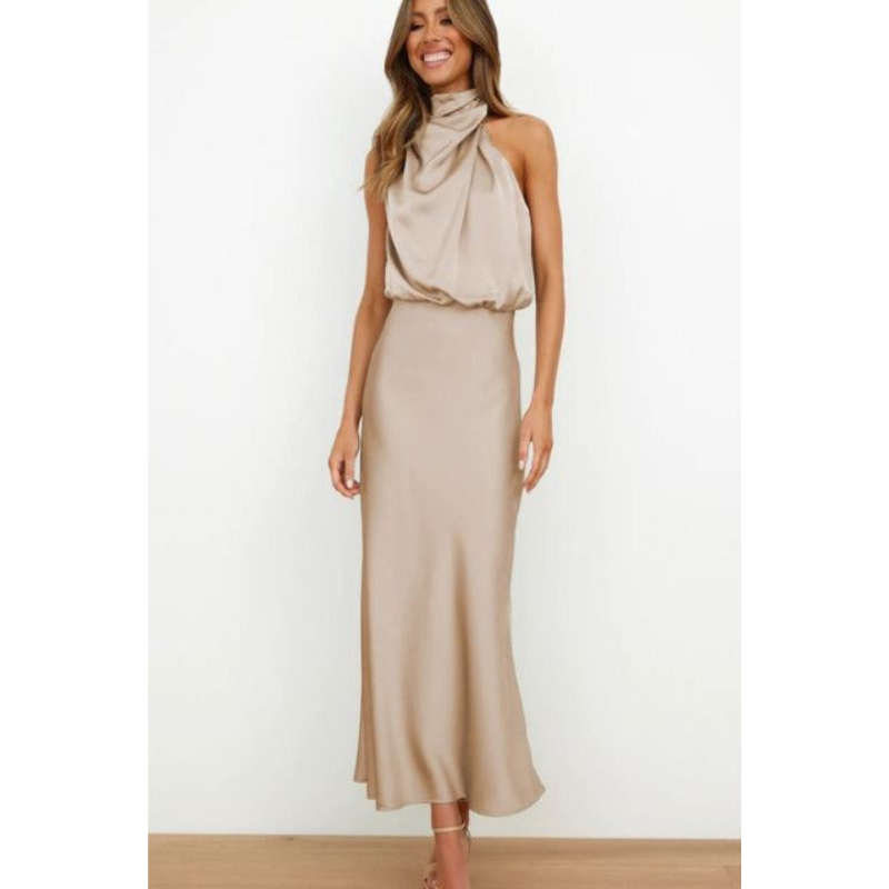 Amara | Stijlvolle Dames Midi Halterjurk
