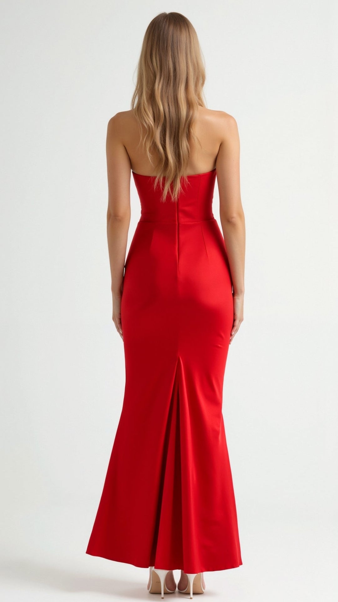 Amaryllis | Dames Column Maxi Jurk voor Bruiloftsgasten