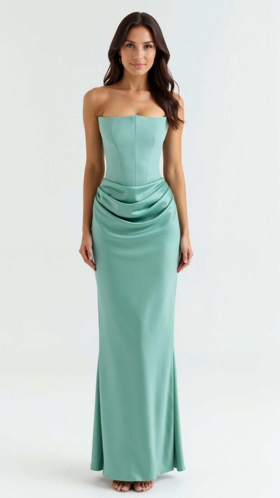 Amaryllis | Dames Column Maxi Jurk voor Bruiloftsgasten