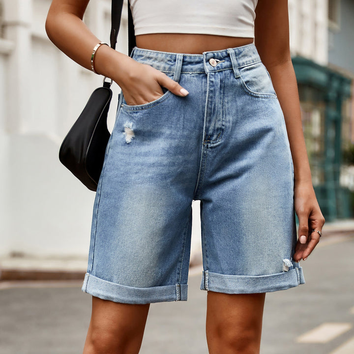 Aniek | Relaxte Dames Denim Korte Broek Zomer