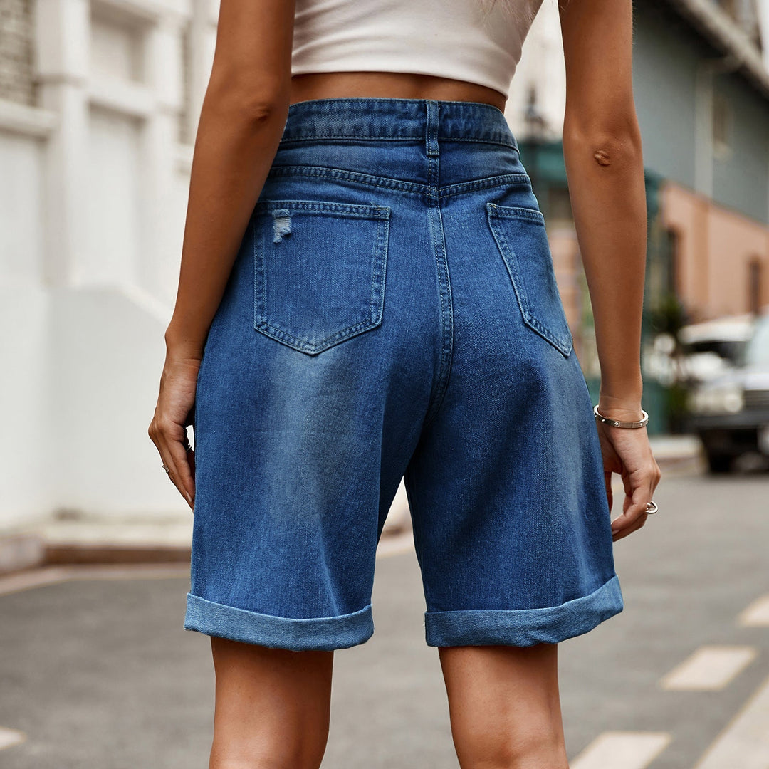 Aniek | Relaxte Dames Denim Korte Broek Zomer