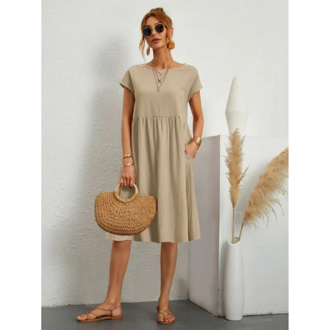 Bella | Verfijnde Dames Midi Jurk