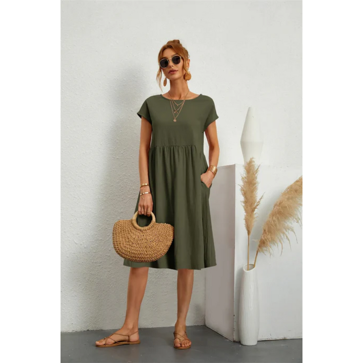Bella | Verfijnde Dames Midi Jurk