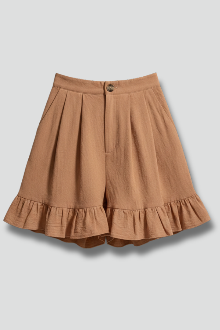 Bibi | Charmante Dames Korte Broek Ruche Zoom