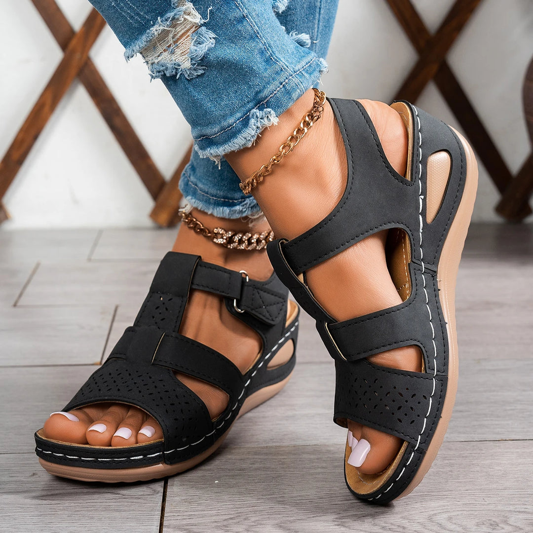 Dana | Dames Zomer Sandalen Sleehak Dikke-Zool