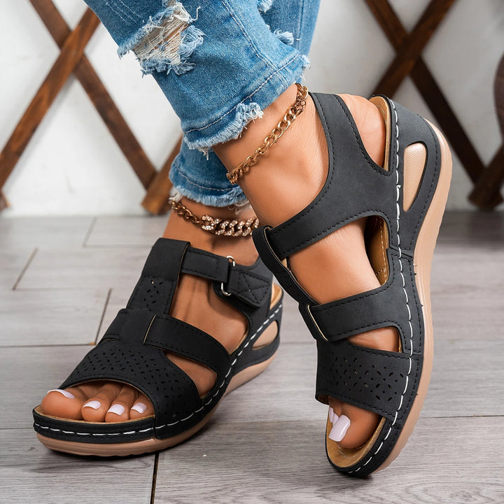 Dana | Dames Zomer Sandalen Sleehak Dikke-Zool