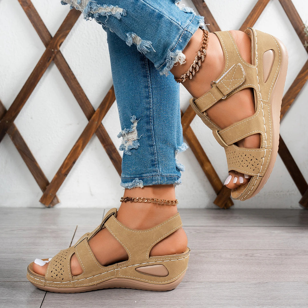 Dana | Dames Zomer Sandalen Sleehak Dikke-Zool