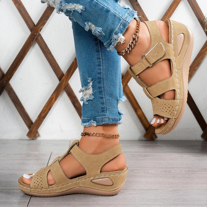 Dana | Dames Zomer Sandalen Sleehak Dikke-Zool