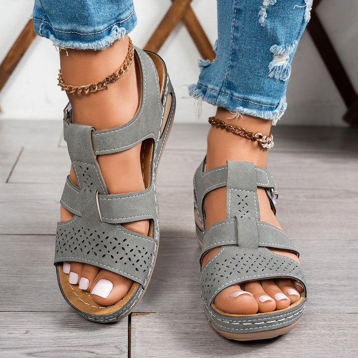Dana | Dames Zomer Sandalen Sleehak Dikke-Zool