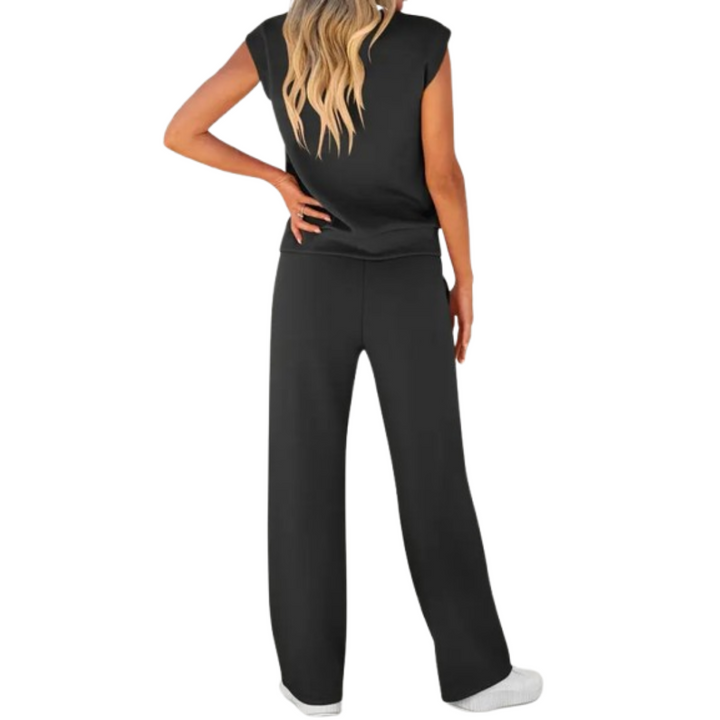 Elena | Dames Co Ord Set Lounge Broek Mouwloos