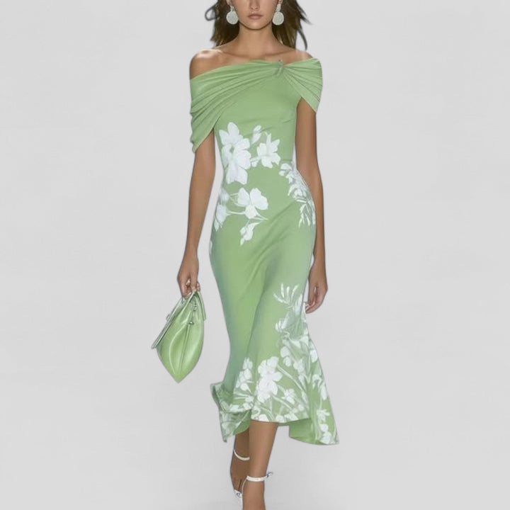 Elodie | Dames Klassieke Midi-jurk Elegant Casual