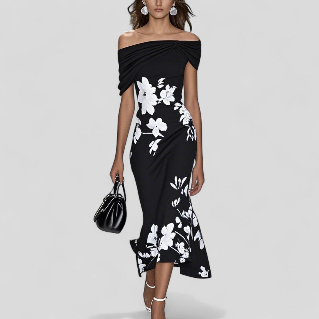 Elodie | Dames Klassieke Midi-jurk Elegant Casual