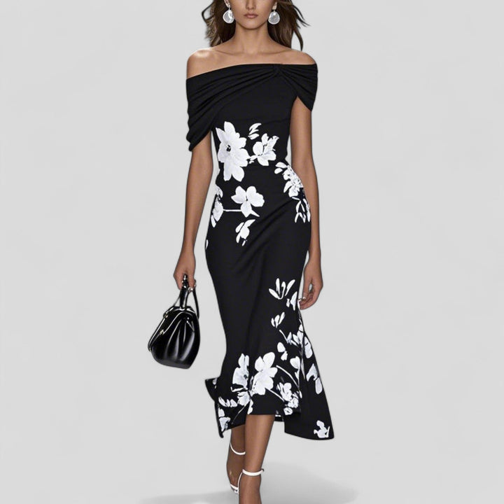 Elodie | Dames Klassieke Midi-jurk Elegant Casual