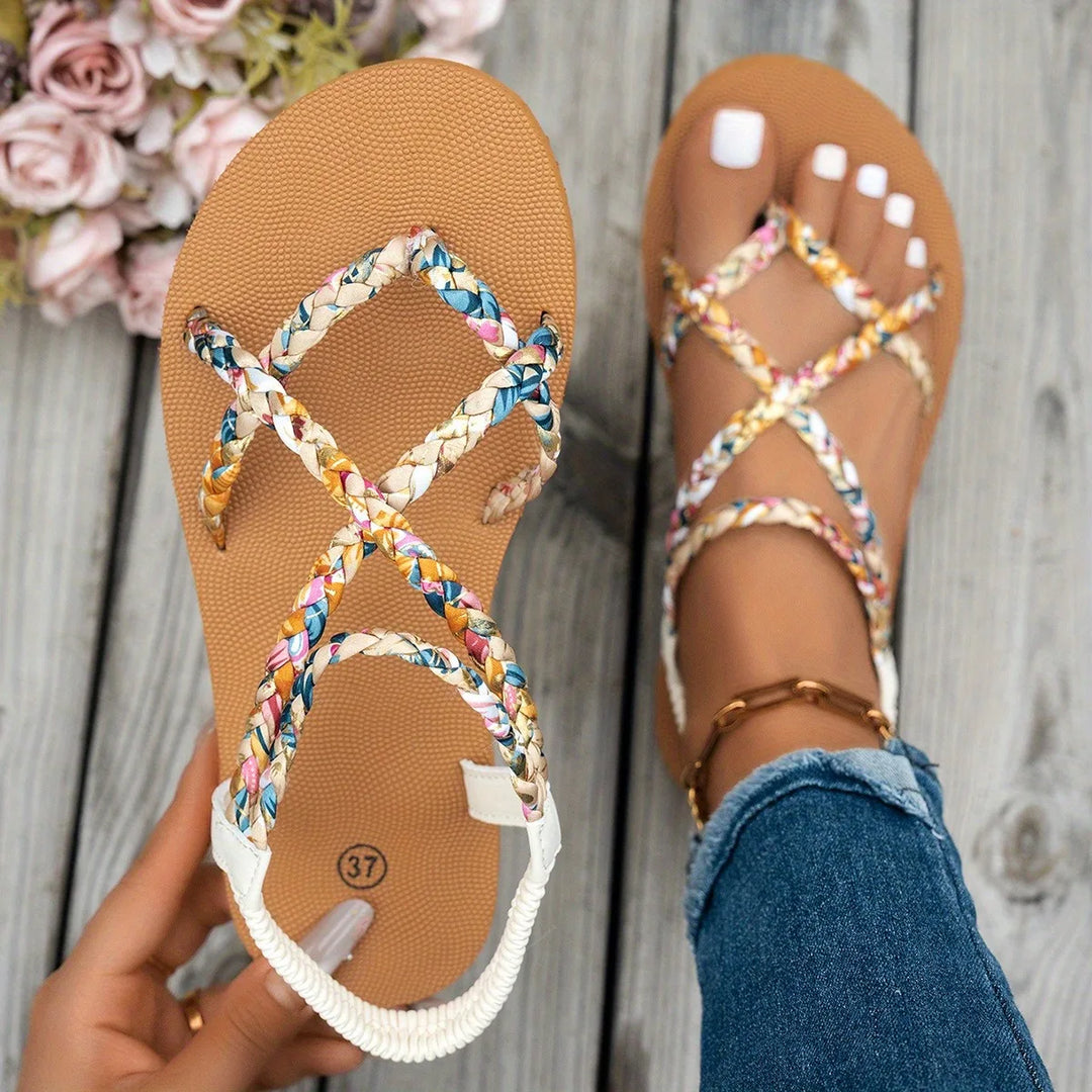 Evi | Dames Sandalen Boho Platte Hak Zomer