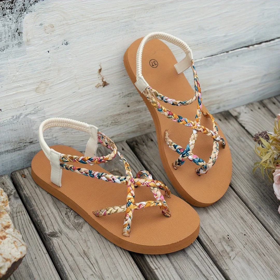 Evi | Dames Sandalen Boho Platte Hak Zomer