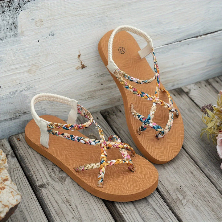 Evi | Dames Sandalen Boho Platte Hak Zomer