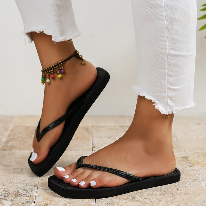 Femke | Dames Slippers Platte Open Casual Strand Zomer Slip-On