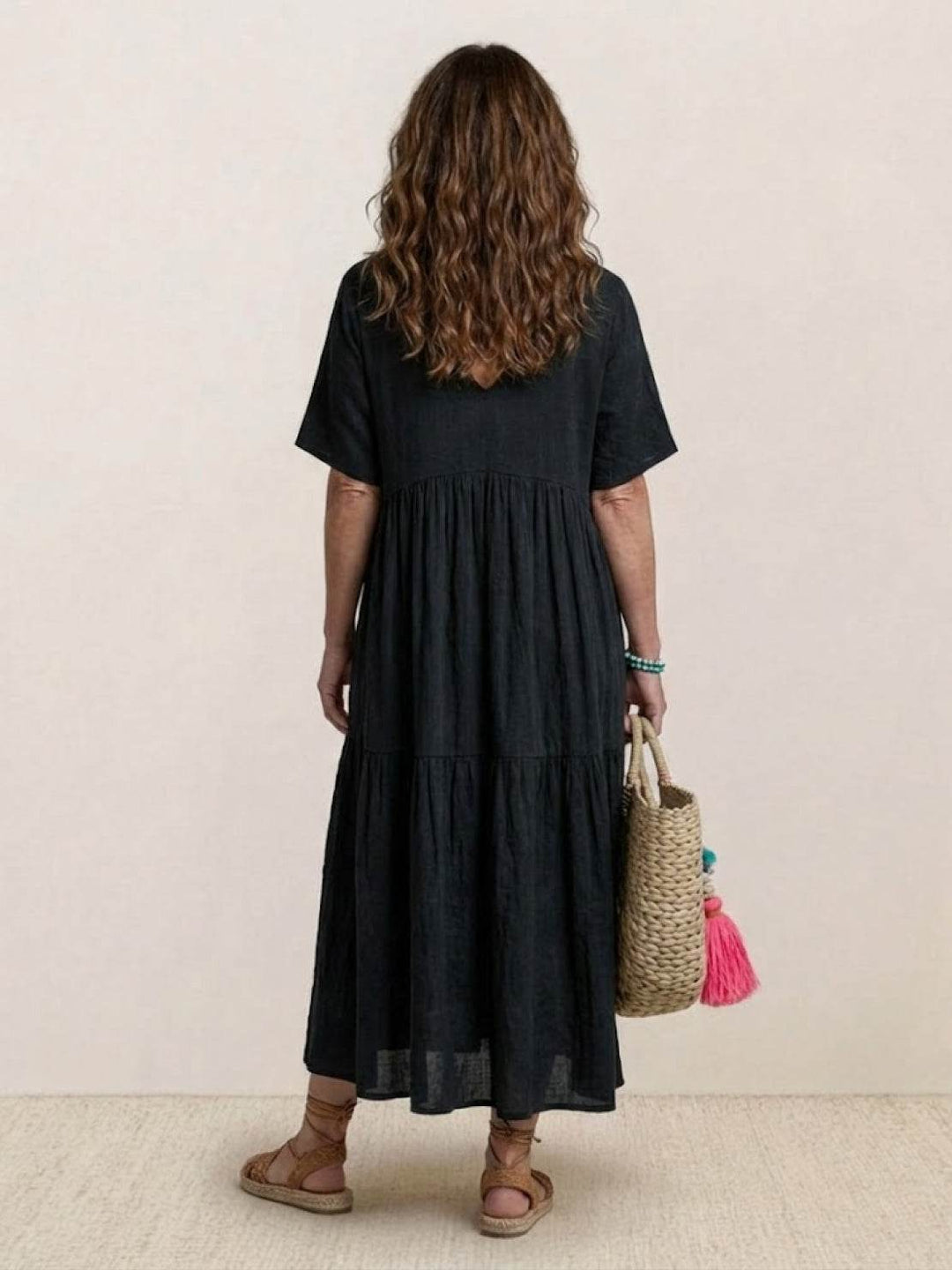 Fenna | Dames Maxi Jurk Boho Zomer Loose Fit Casual