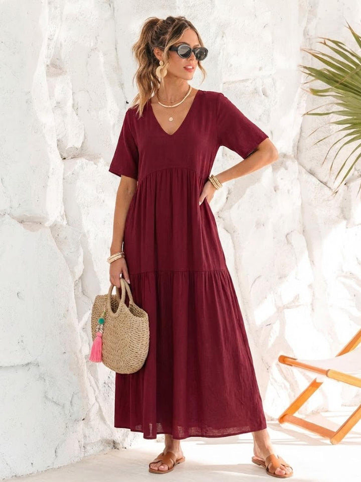 Fenna | Dames Maxi Jurk Boho Zomer Loose Fit Casual