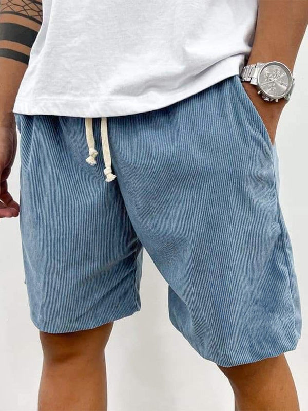 Finn | Heren Corduroy Shorts Trekkoord Relaxed Fit