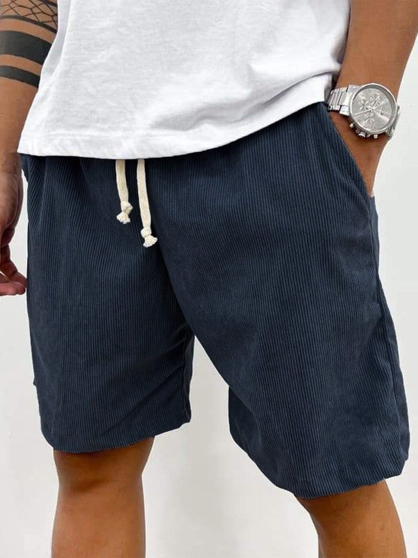 Finn | Heren Corduroy Shorts Trekkoord Relaxed Fit