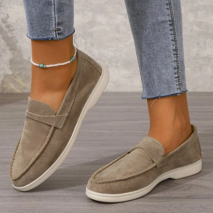 Fleur | Dames Elegante Suède Loafers Instap Comfortabel