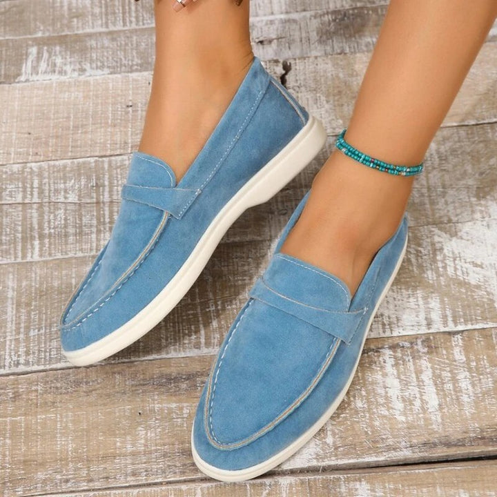 Fleur | Dames Elegante Suède Loafers Instap Comfortabel