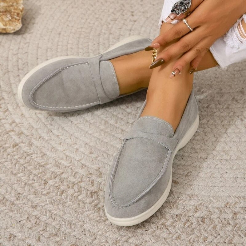 Fleur | Dames Elegante Suède Loafers Instap Comfortabel