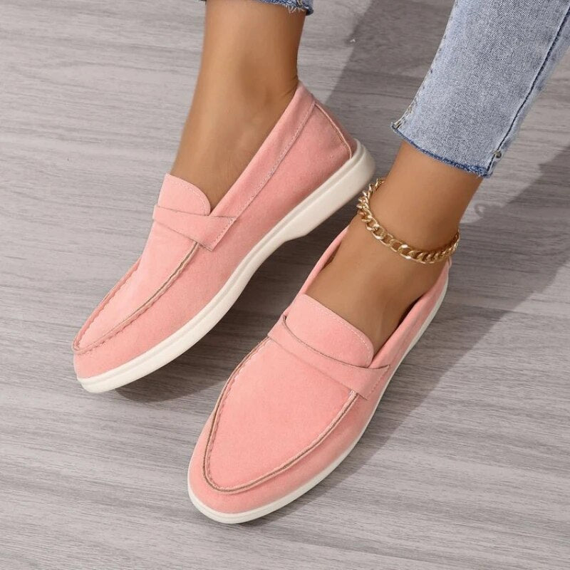 Fleur | Dames Elegante Suède Loafers Instap Comfortabel