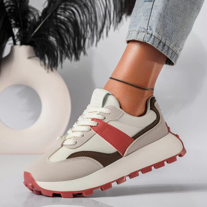 Fleur | Dames Sneakers Retro Runner Casual Ademend Ergonomisch Veelzijdig