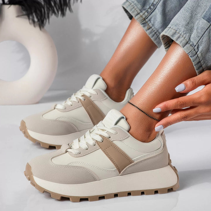 Fleur | Dames Sneakers Retro Runner Casual Ademend Ergonomisch Veelzijdig
