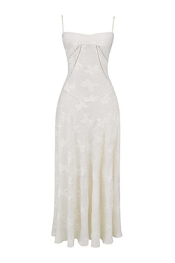 Gisara | Elegante Dames Maxi Jurk met Vloeiend Silhouet en Taille-accent