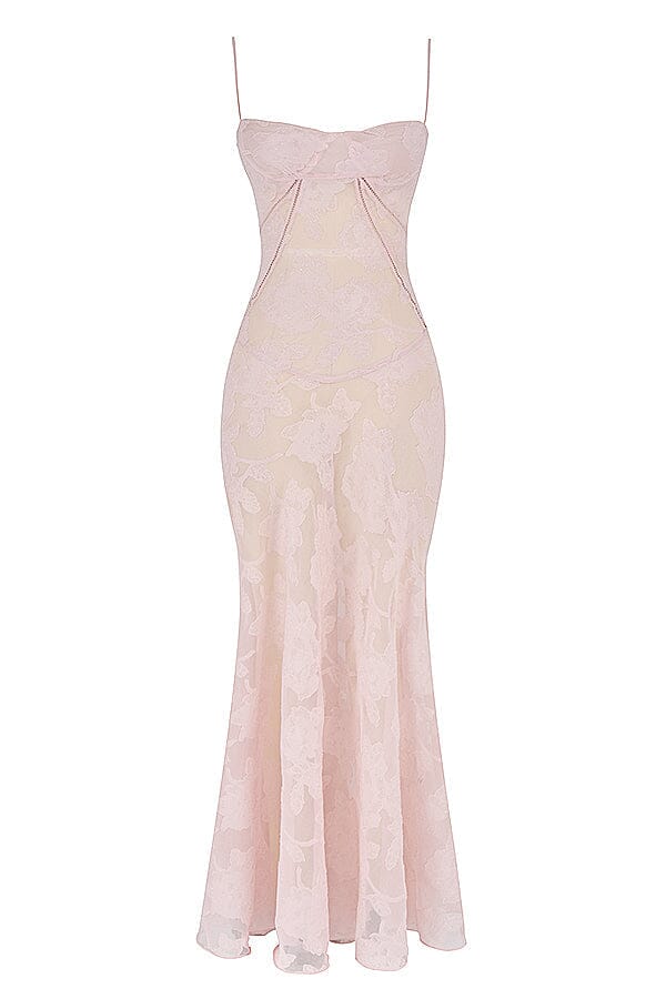 Gisara | Elegante Dames Maxi Jurk met Vloeiend Silhouet en Taille-accent