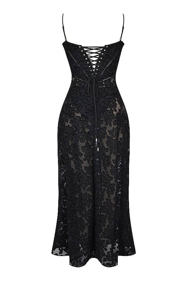 Gisara | Elegante Dames Maxi Jurk met Vloeiend Silhouet en Taille-accent