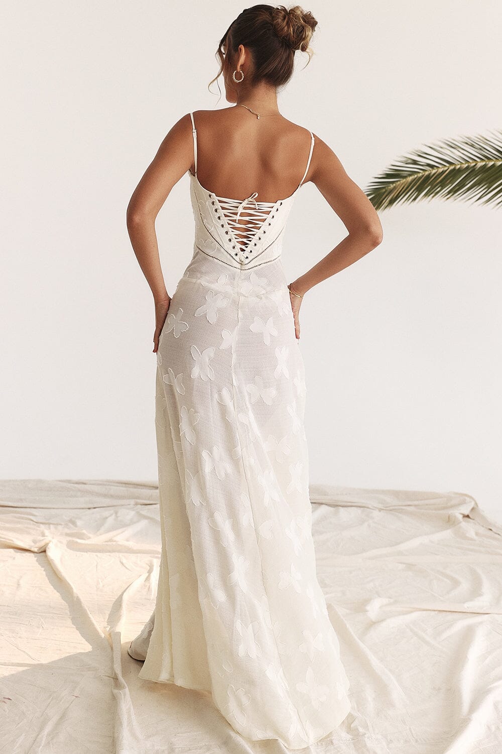 Gisara | Elegante Dames Maxi Jurk met Vloeiend Silhouet en Taille-accent