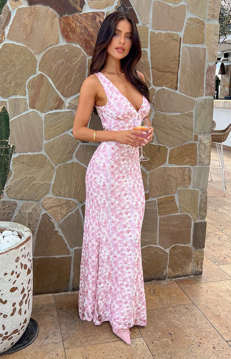 Gisellina | Elegante Mouwloze Gelegenheidsjurk met Bloemenprint