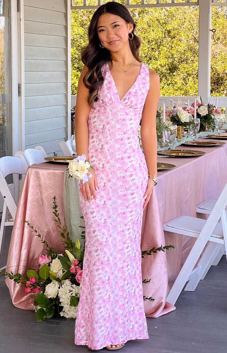 Gisellina | Elegante Mouwloze Gelegenheidsjurk met Bloemenprint