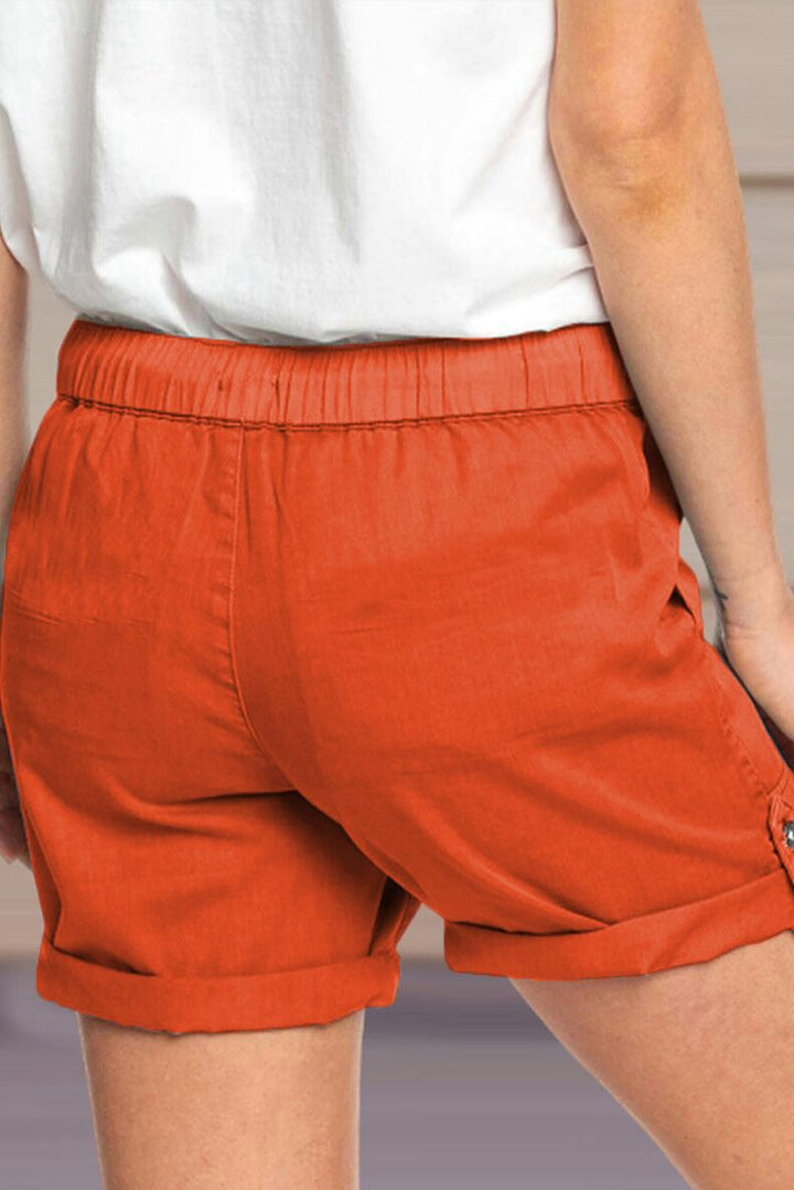 Heleen | Relaxte Dames Korte Broek Verstelbaar Trekkoord