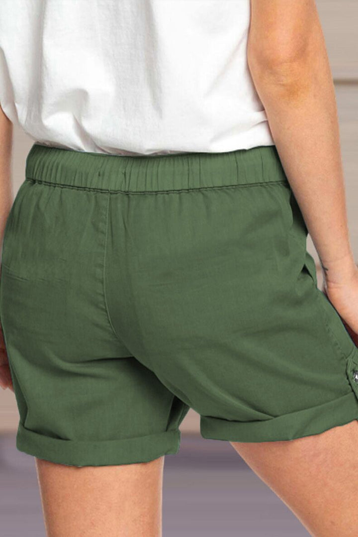 Heleen | Relaxte Dames Korte Broek Verstelbaar Trekkoord
