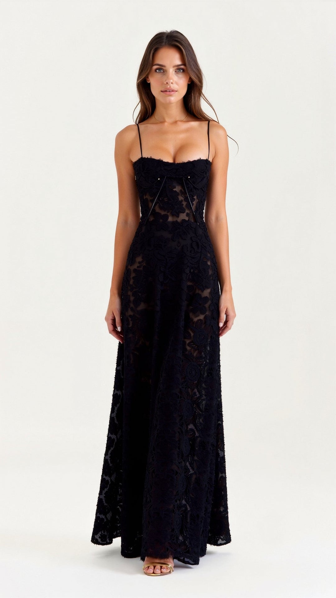 Hilaria | Elegante Dames Slip Maxi Jurk voor Bruiloftsgasten