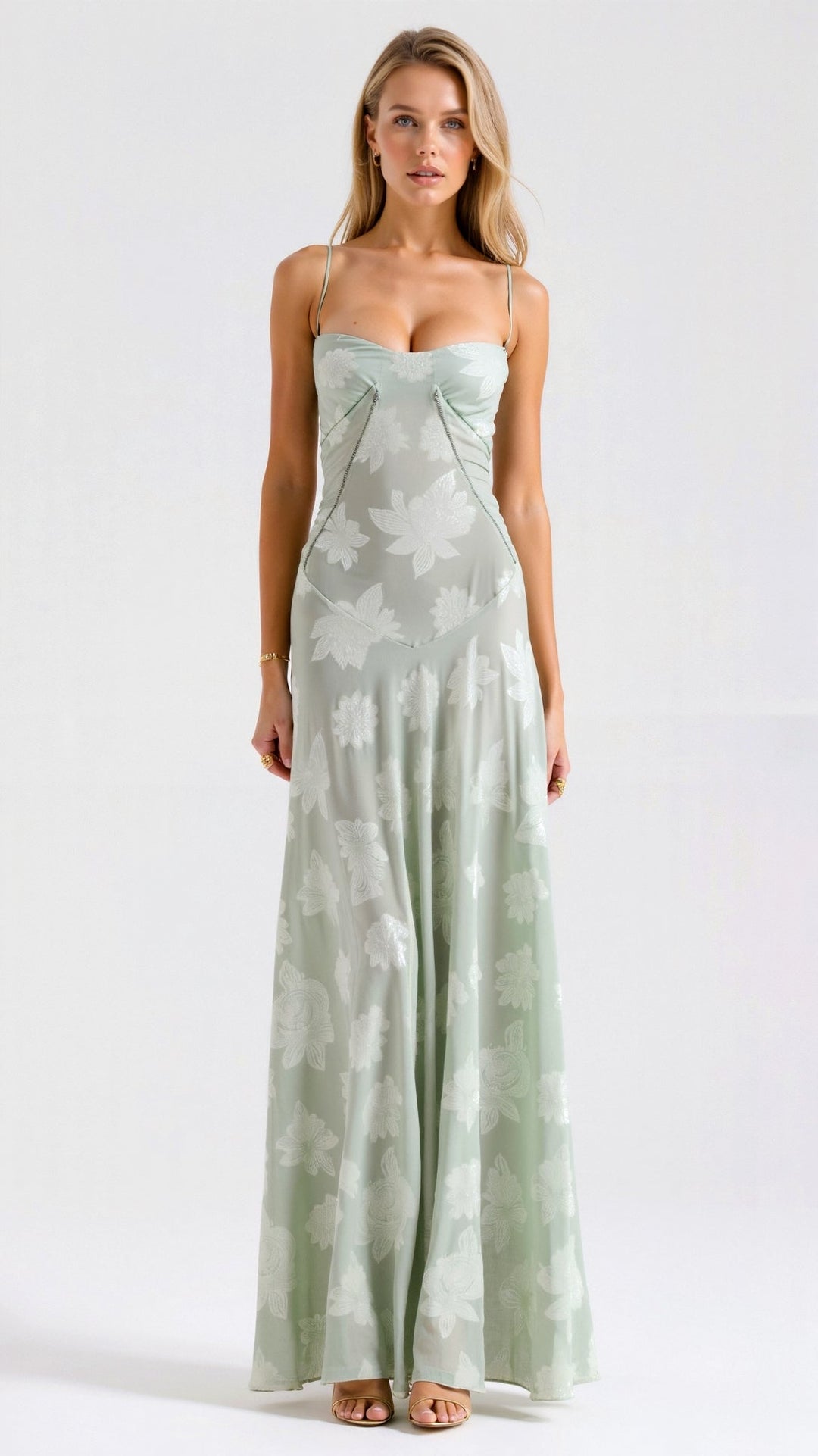 Hilaria | Elegante Dames Slip Maxi Jurk voor Bruiloftsgasten