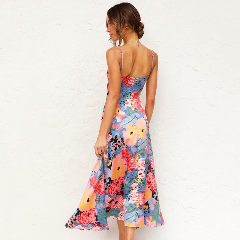 Hortensia | Elegante Dames Bloemen Maxi Jurk voor Bruiloftsgasten