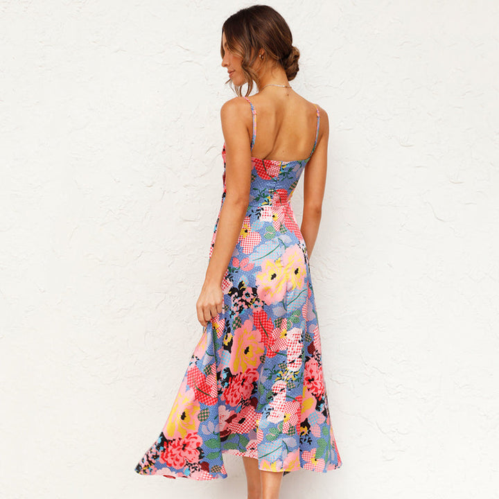 Hortensia | Elegante Dames Bloemen Maxi Jurk voor Bruiloftsgasten